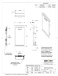 Crown Verity IBI-VD Infinite Series Built-Veritcal Access Doors Line Drawing