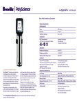 Polyscience HydroPro Spec Sheet