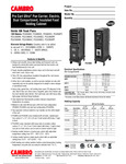 Cambro PCU Spec Sheet Cambro PCU Spec Sheet