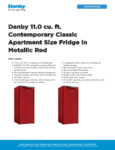 Danby DAR110A3LDB Spec Sheet