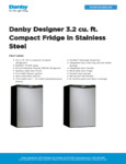 Danby DCR032A2BSLDD Spec Sheet Danby DCR032A2BSLDD Spec Sheet