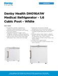 Danby DH016A1W Spec Sheet Danby DH016A1W Spec Sheet