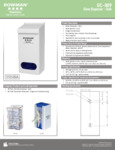 BOWMAN White Plastic Single Bulk Glove Dispenser