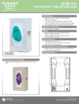 BOWMAN Clear Plastic Single Glove Box Dispenser BOWMAN Clear Plastic Single Glove Box Dispenser