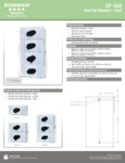BOWMAN Clear Plastic Vertical Quad Glove Box Dispenser
