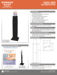 BOWMAN Black Dual-Sided Floor Stand