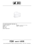 FOH Bento Box Insert Specsheet