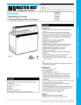 DD SERIES Standard Ice Cream Dipping/Display Merchandisers Specsheet