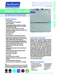 Jackson ADA-SEER Dishwasher Specsheet
