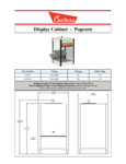 Display Cabinet - Popcorn Display Cabinet - Popcorn