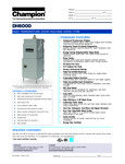 Champion Door-Type Dishwasher Specs Champion Door-Type Dishwasher Specs