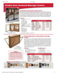 Double Door Enclosed Message Centers Spec Sheet