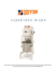 Doyon BTF010 Spec Sheet Doyon BTF010 Spec Sheet