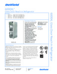 DS6000XL-G specs Delfield