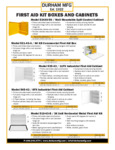 Durham 535-43 First Aid Kit Box Spec Sheet