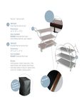 Eastern Tabletop Pram Flip Cart Dust Cover Spec