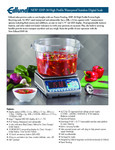 Edlund EHP-30 High Profile Waterproof Stainless Digital Scale Specsheet