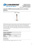 elakeside.com-Lakeside 158888 Disinfecting Wipe Stand with Waste Disposal elakeside.com-Lakeside 158888 Disinfecting Wipe Stand with Waste Disposal
