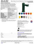 elkay 4410 series pedestal fountain specsheet