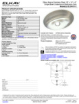 Elkay ELUH1511 Spec Sheet
