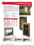Enclosed Message Centers Spec Sheet