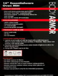 Essentialware Oven Mitt Spec Sheet Essentialware Oven Mitt Spec Sheet