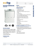ECOLINE U/C HIGH TEMPERTURE specsheet