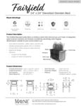 Fairfield 4888 Raised Garden Bed Spec Sheet Fairfield 4888 Raised Garden Bed Spec Sheet