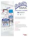 Fantastik Max Oven and Grill Cleaner Sell Sheet Fantastik Max Oven and Grill Cleaner Sell Sheet