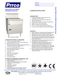 Flat Bottom Fryer Spec - Pitco