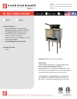 American Range Jet Burn Wok Ranges Specsheet American Range Jet Burn Wok Ranges Specsheet