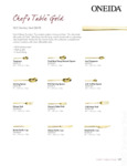 Oneida Chef's Table Gold Flatware Oneida Chef's Table Gold Flatware