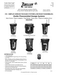 Preassembled Sewage System with 18" x 30" Basin - 115V spec sheet