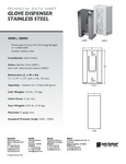 G0801 G0802 Glove Dispenser Spec Sheet