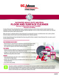 FLOOR CLEANER HD spec sheet