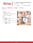 Galaxy SD-FLAT10 Specsheet Galaxy SD-FLAT10 Specsheet