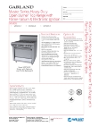 Garland Master Series MST43 Specsheet