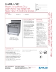 Garland Master Series MST44 Specsheet Garland Master Series MST44 Specsheet