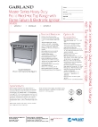 Garland MST45 Specsheet Garland MST45 Specsheet