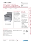 Garland MST46 Specsheet