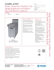 Garland MST6 Specsheet Garland MST6 Specsheet