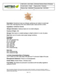 Garbanzo Beans Specsheet Garbanzo Beans Specsheet