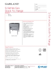 Garland G20-SP Stock Pot Range Specsheet Garland G20-SP Stock Pot Range Specsheet