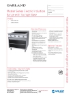 Garland GME36 Spec Sheet