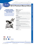 Globe_S213_PremiumSlicer_StandardManual_SpecSheet
