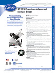 Globe_SG213_PremiumSlicer_AdvancedManual_SpecSheet