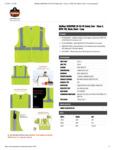 GloWear 8260FRHL Hi-Vis FR Safety Vest Spec Sheet