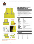 GloWear 8261FRHL Hi-Vis FR Safety Vest Spec Sheet