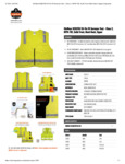GloWear 8262FRZ Hi-Vis FR Surveyor Vest Spec Sheet