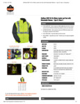GloWear 8287 Hi-Vis Winter Jacket and Vest with Detachable Sleeves Spec Sheet